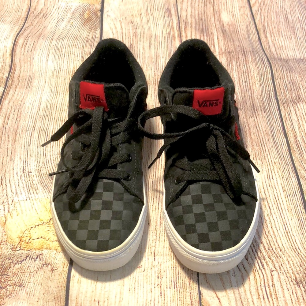 Vans Seldans Kids (Checkerboard) Black/Black